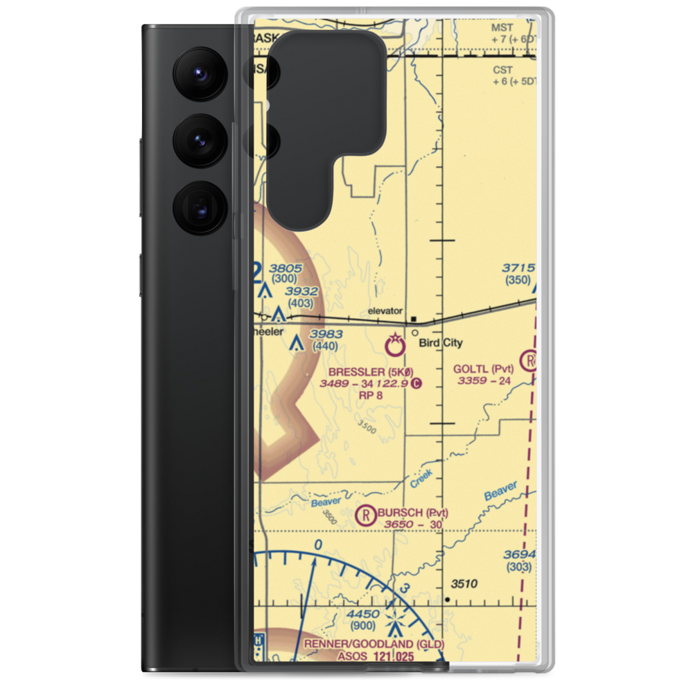 Bressler Field (5K0) VFR Sectional Samsung Case Samsung Galaxy S22 Ultra model shown