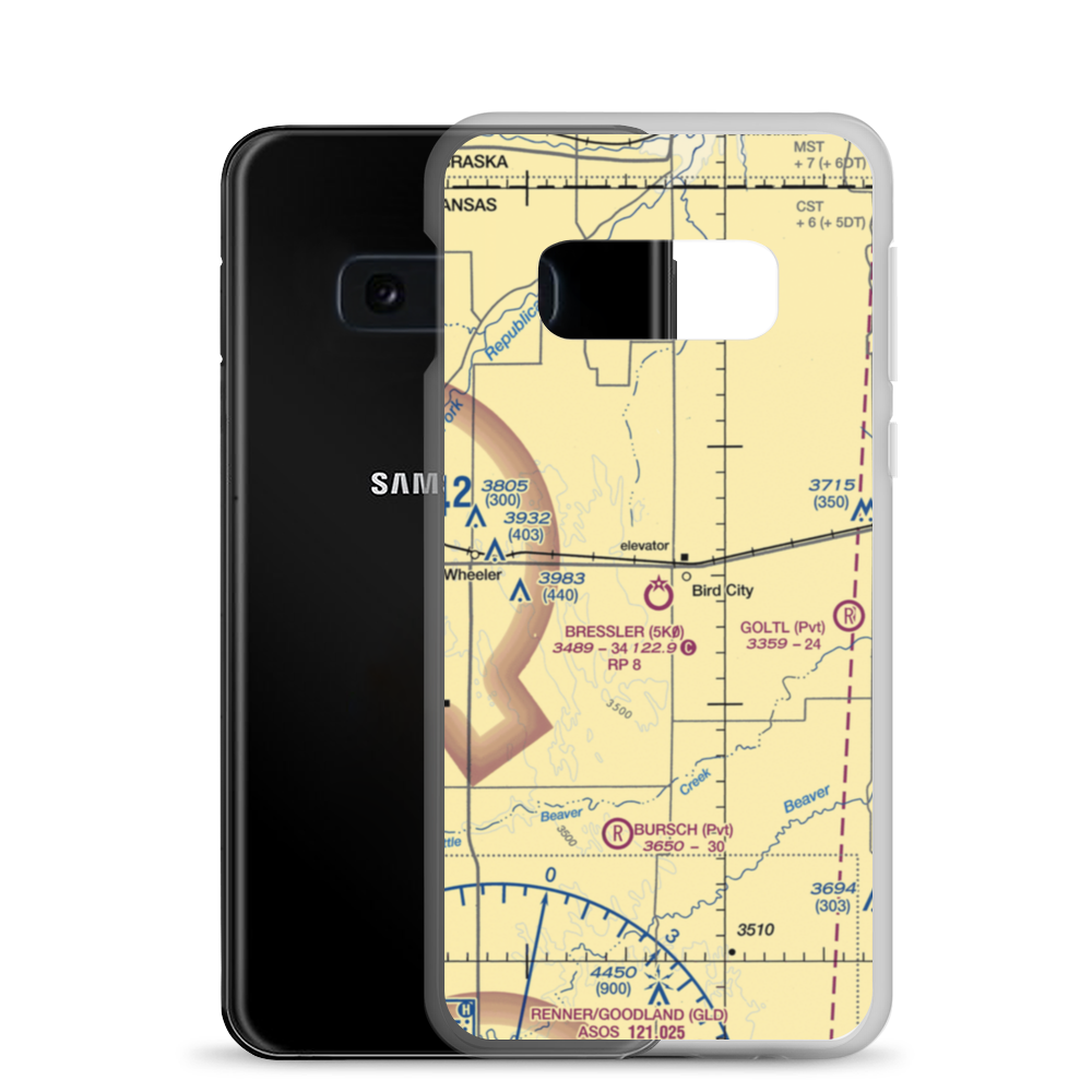 Bressler Field (5K0) VFR Sectional Samsung Case Samsung Galaxy S10e model shown