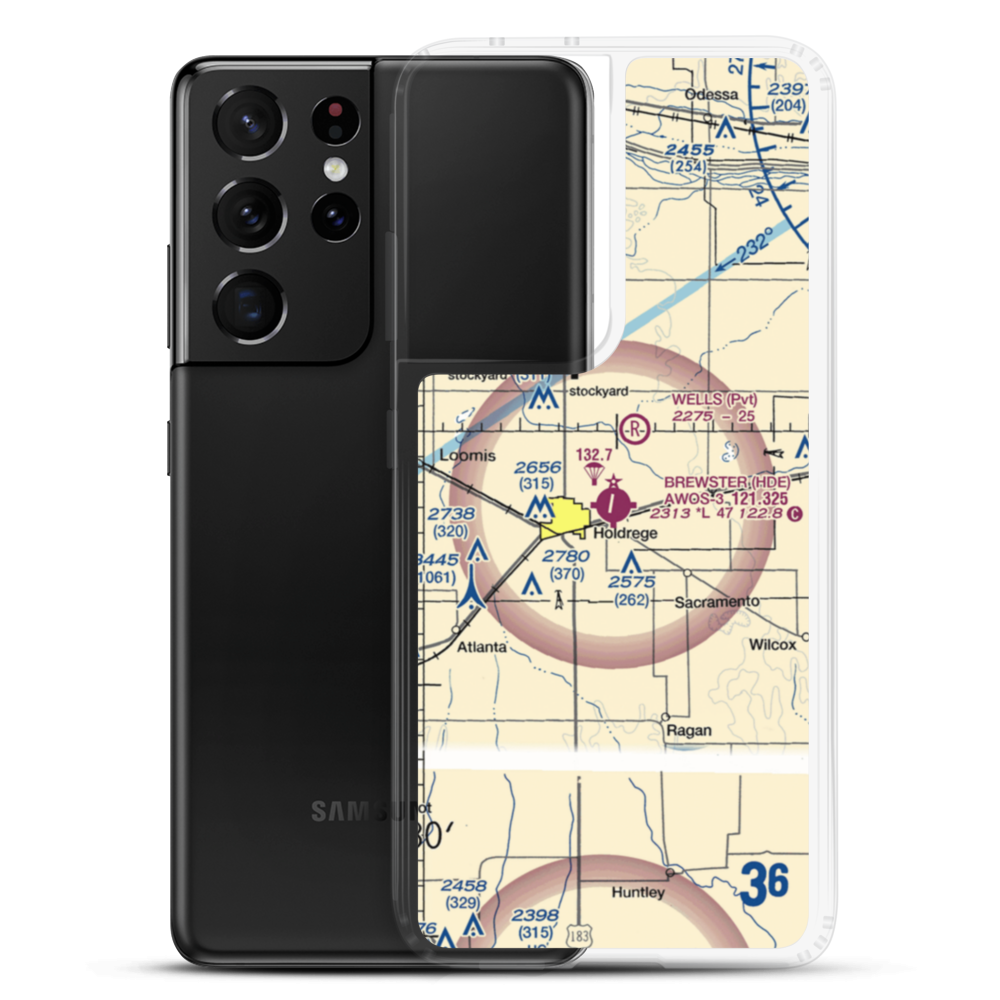 Brewster Field (HDE) VFR Sectional Samsung Case Samsung Galaxy S21 Ultra model shown