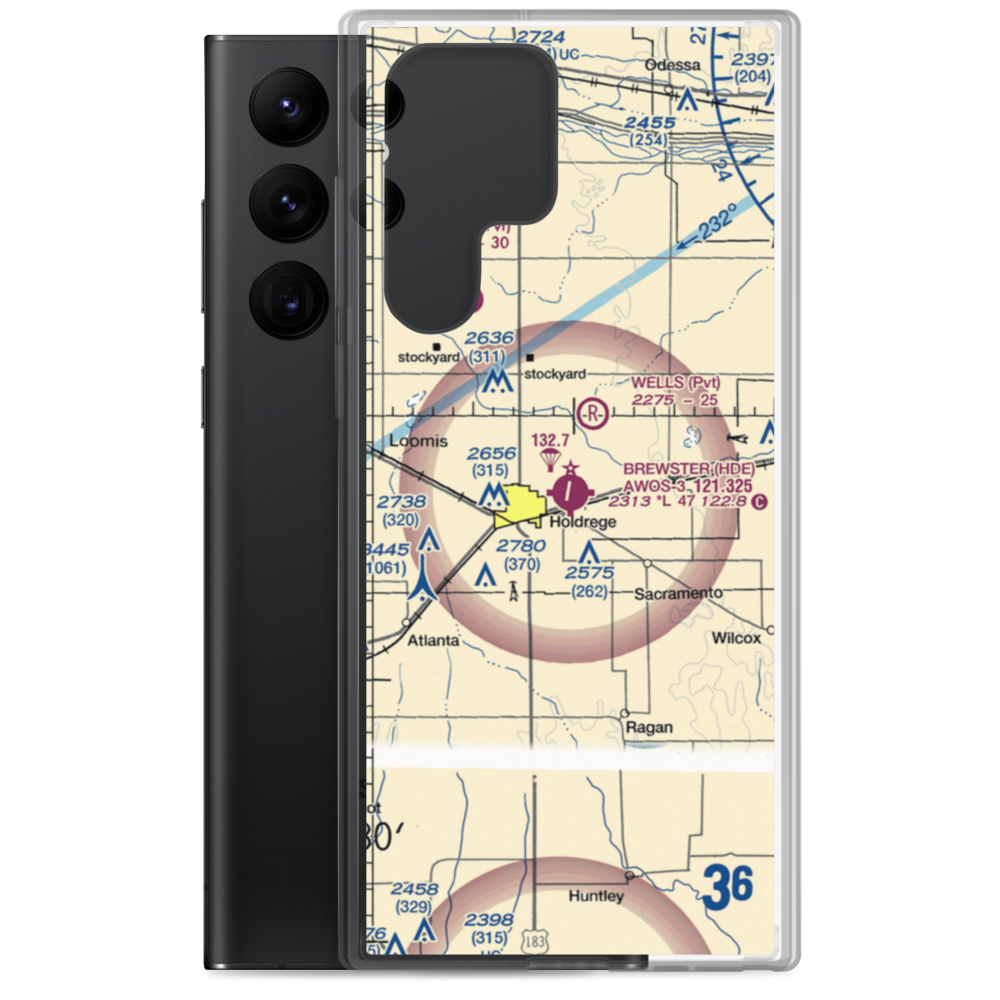 Brewster Field (HDE) VFR Sectional Samsung Case Samsung Galaxy S22 Ultra model shown