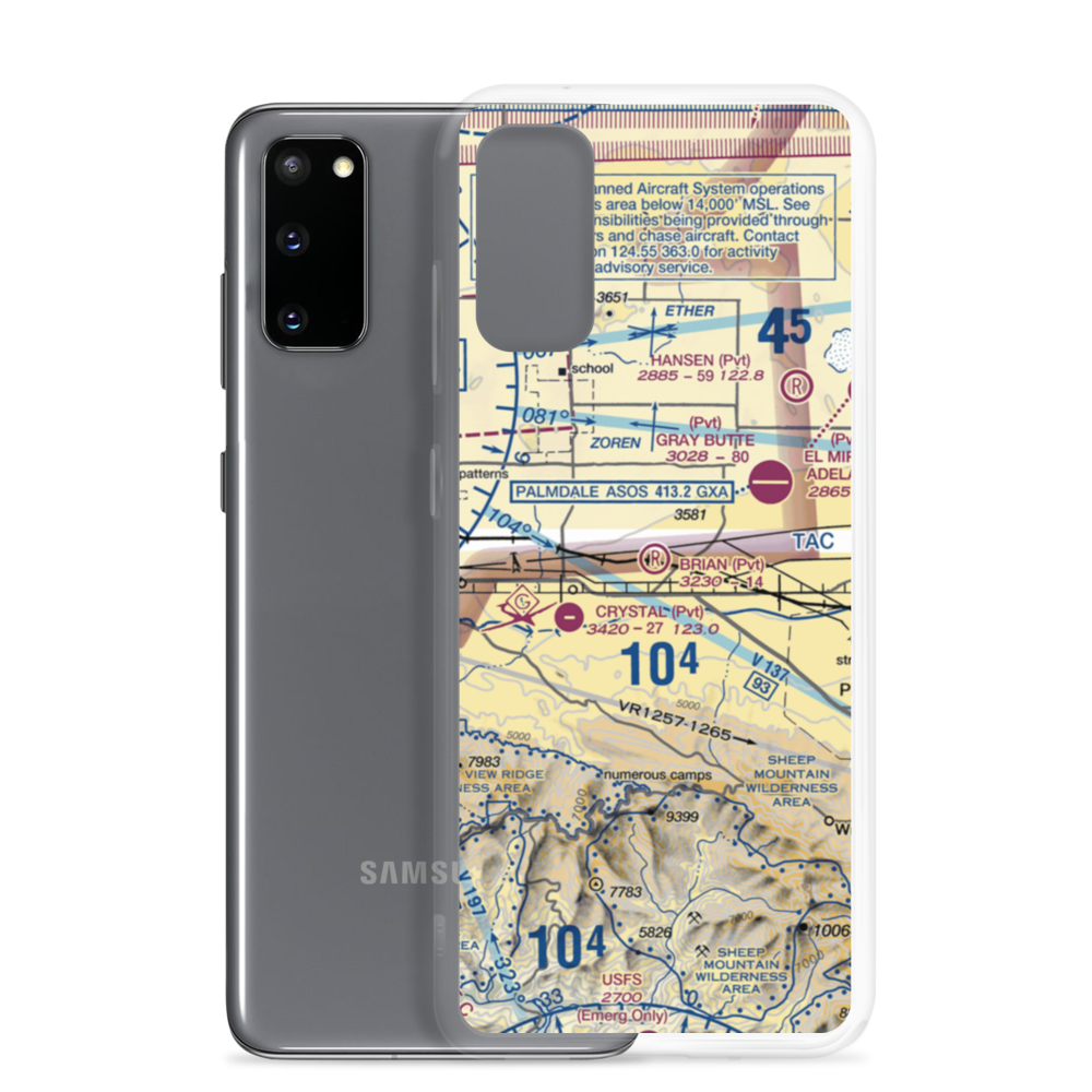 Brian Ranch Airport (CL13) VFR Sectional Samsung Case Samsung Galaxy S20 model shown
