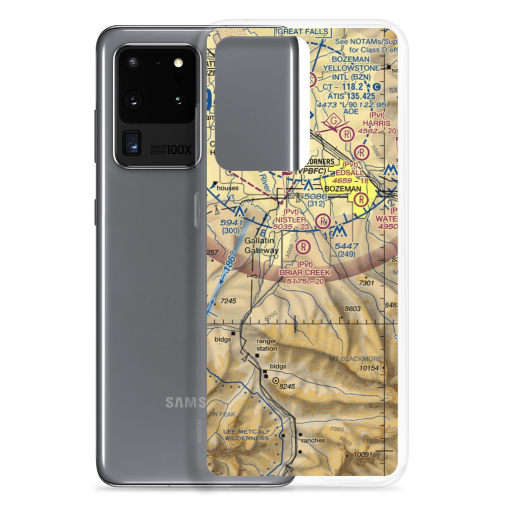 Briar Creek Airport (2MT5) VFR Sectional Samsung Case Samsung Galaxy S20 Ultra model shown