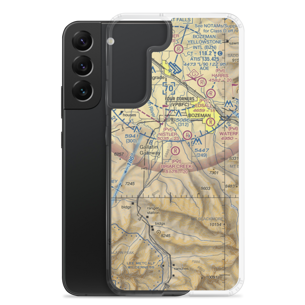 Briar Creek Airport (2MT5) VFR Sectional Samsung Case Samsung Galaxy S22 Plus model shown