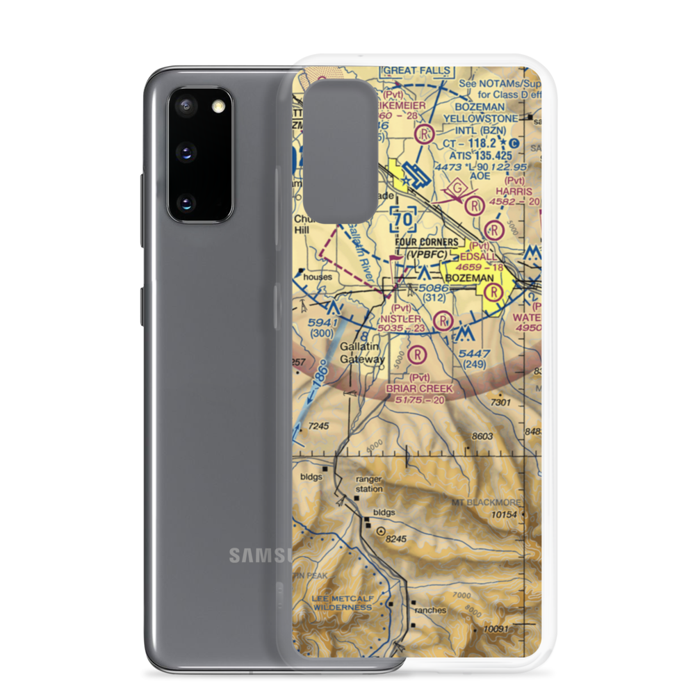 Briar Creek Airport (2MT5) VFR Sectional Samsung Case Samsung Galaxy S20 model shown