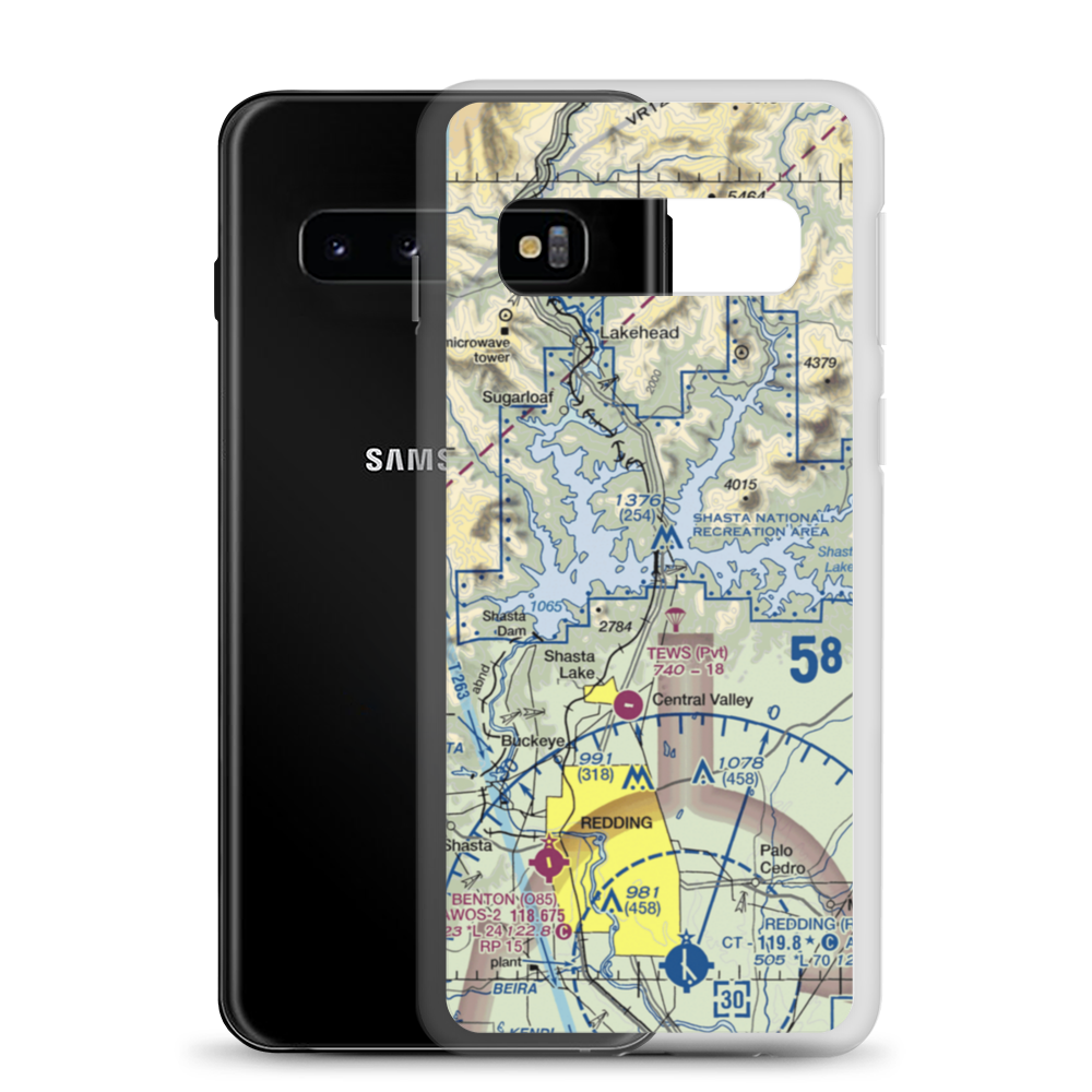 Bridge Bay Resort Seaplane Base (H77) VFR Sectional Samsung Case Samsung Galaxy S10 model shown