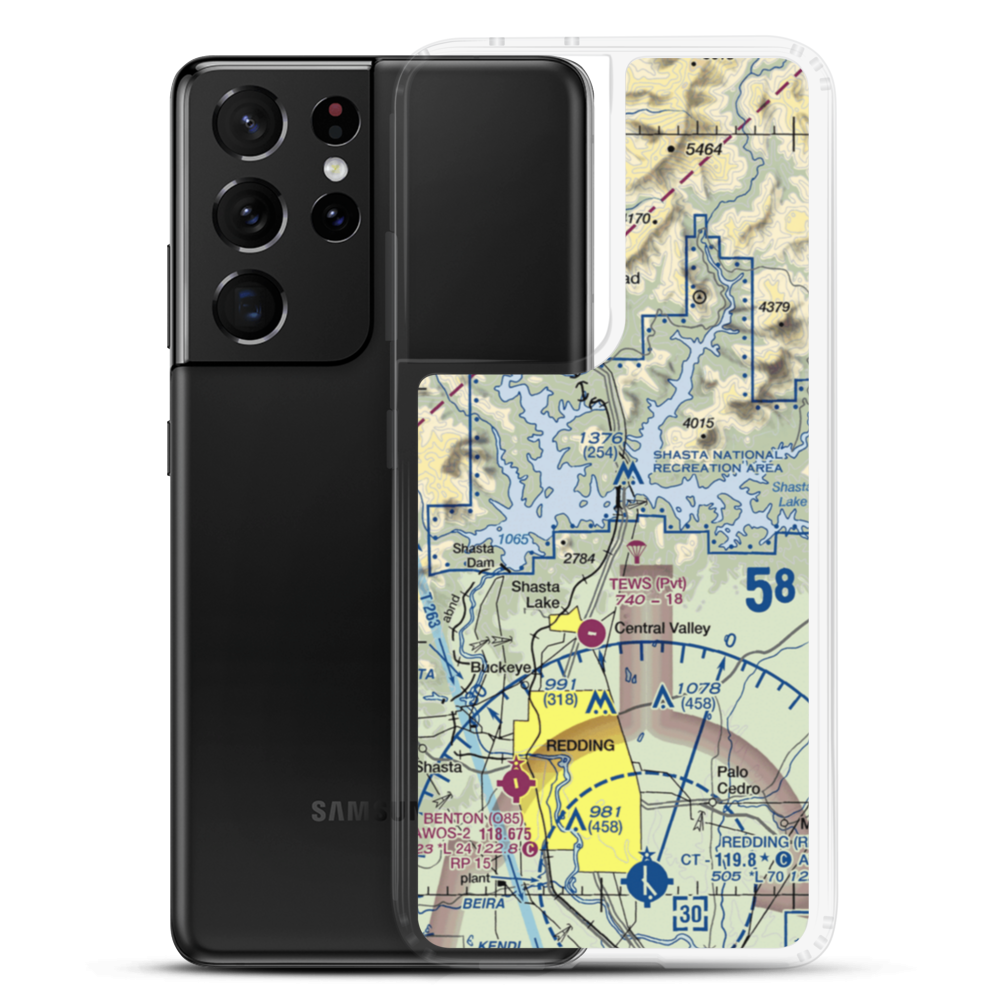 Bridge Bay Resort Seaplane Base (H77) VFR Sectional Samsung Case Samsung Galaxy S21 Ultra model shown