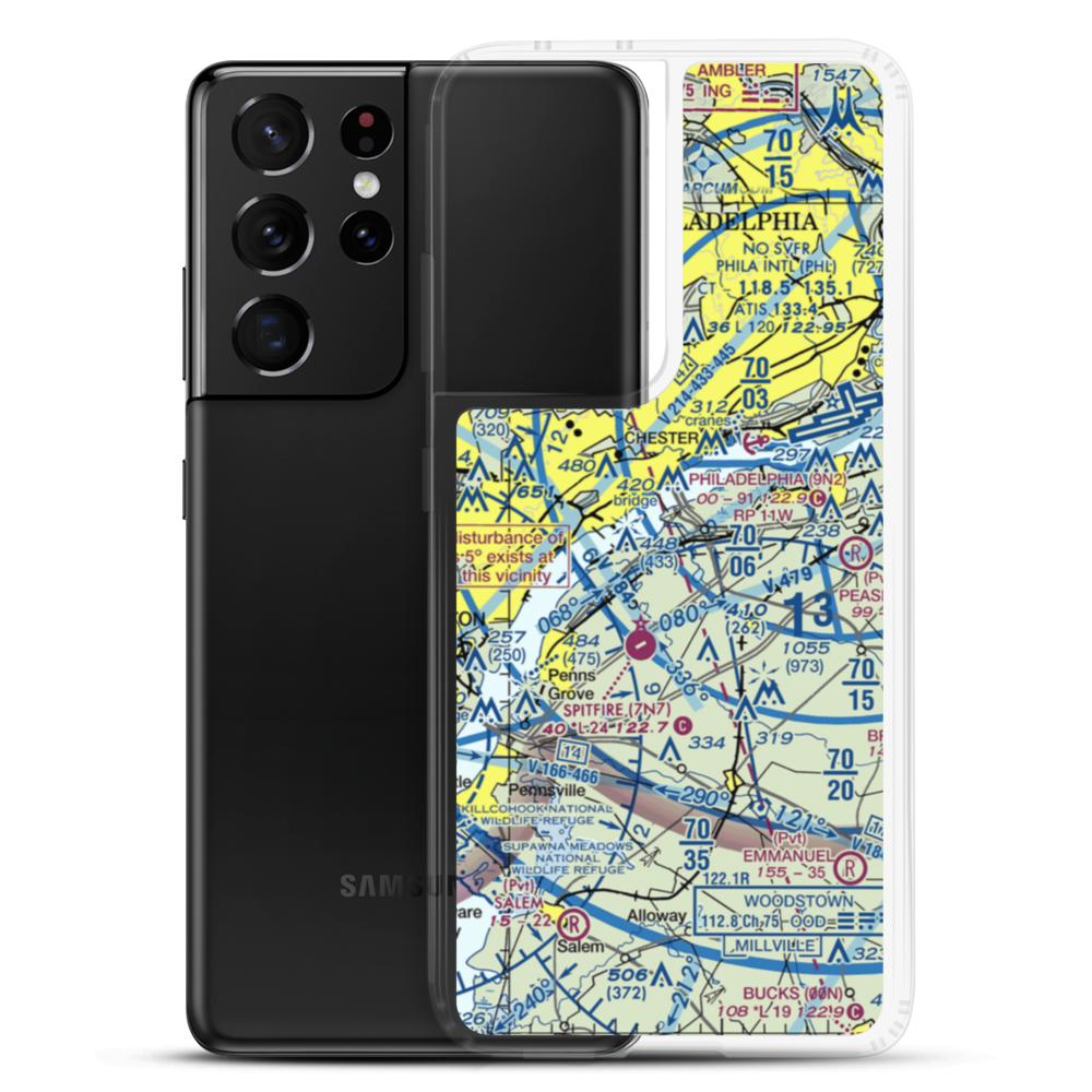 Bridgeport-Cahill Field (6NJ9) VFR Sectional Samsung Case Samsung Galaxy S21 Ultra model shown