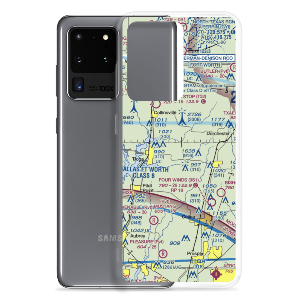Bridges Field (53TS) VFR Sectional Samsung Case Samsung Galaxy S20 Ultra model shown