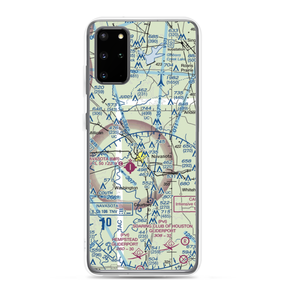 Bridle Ridge Airport (TS87) VFR Sectional Samsung Case Samsung Galaxy S20 Plus model shown