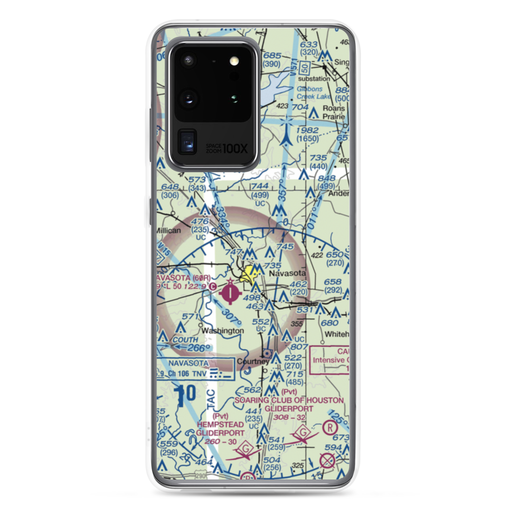 Bridle Ridge Airport (TS87) VFR Sectional Samsung Case Samsung Galaxy S20 Ultra model shown