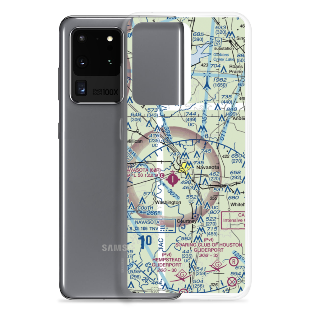 Bridle Ridge Airport (TS87) VFR Sectional Samsung Case Samsung Galaxy S20 Ultra model shown