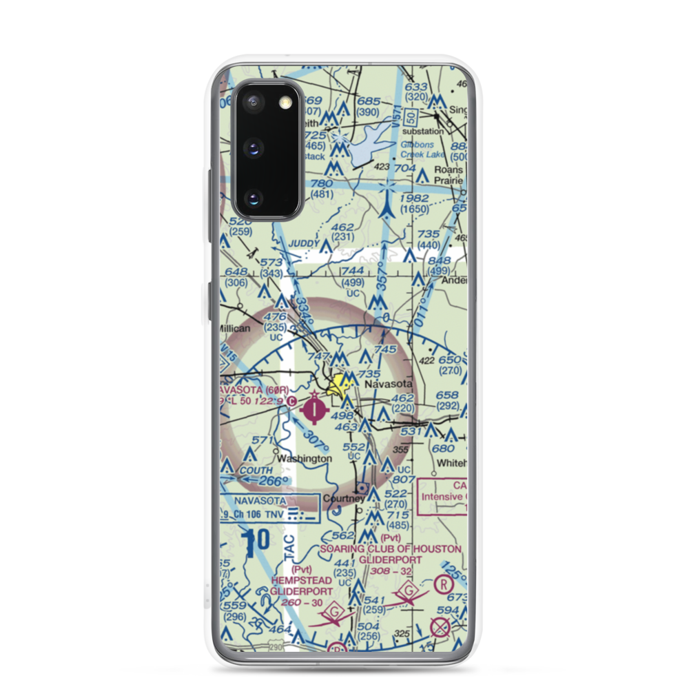 Bridle Ridge Airport (TS87) VFR Sectional Samsung Case Samsung Galaxy S20 model shown