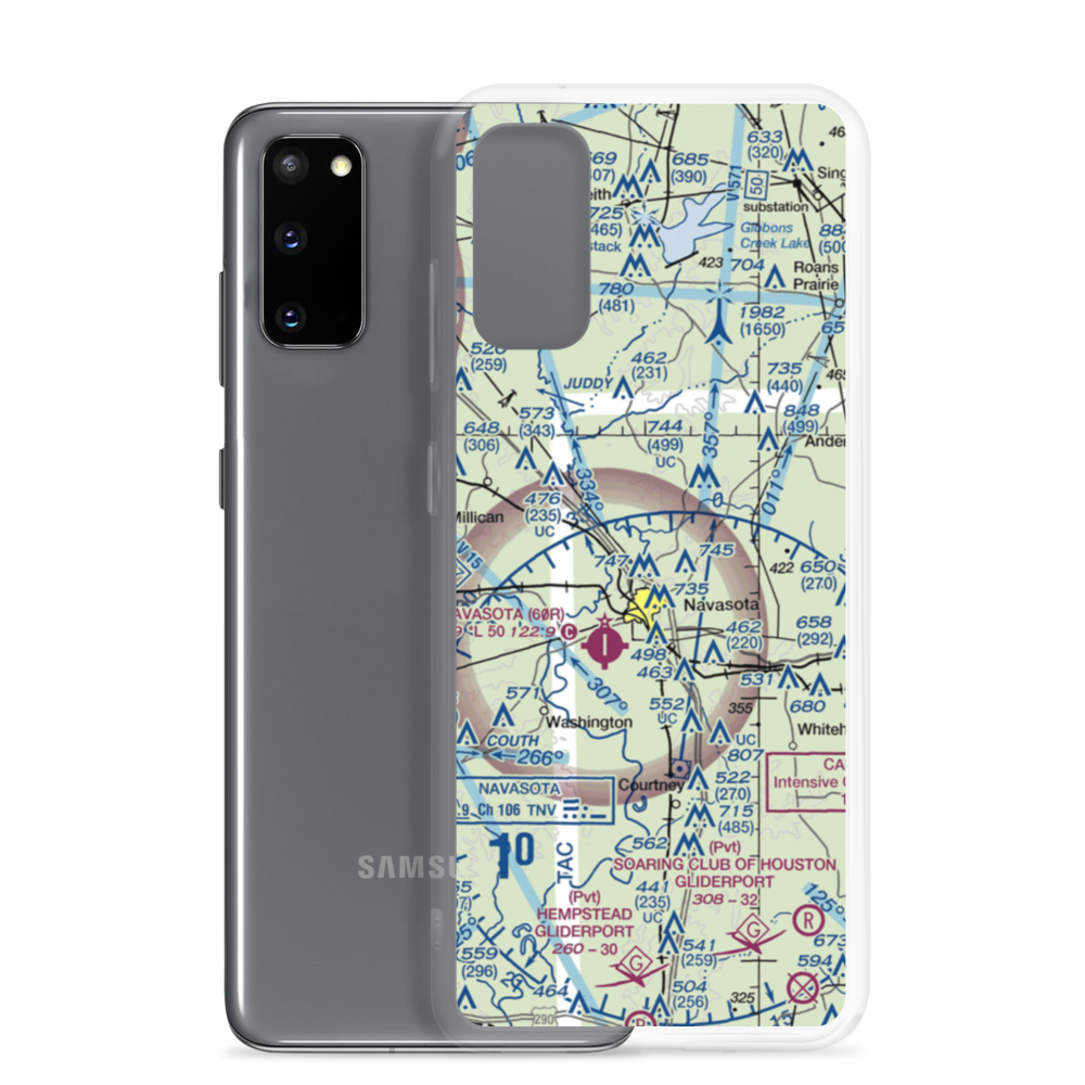 Bridle Ridge Airport (TS87) VFR Sectional Samsung Case Samsung Galaxy S20 model shown