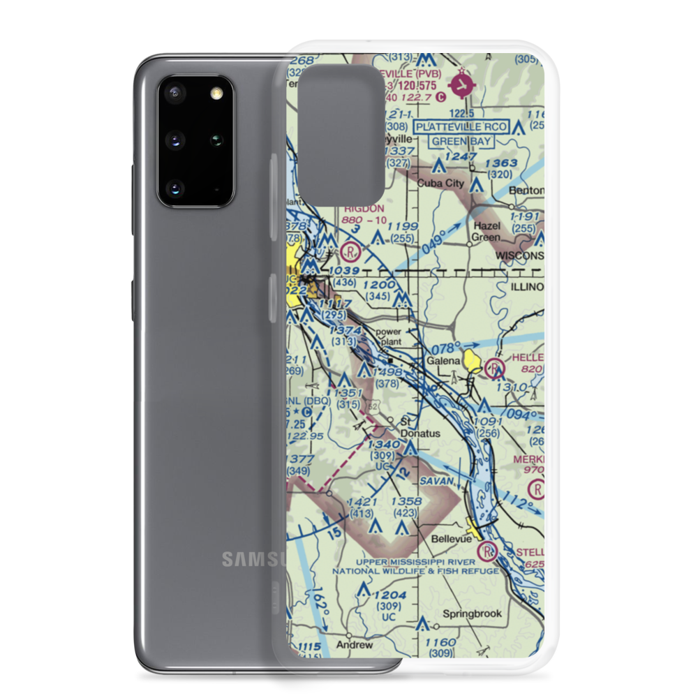 Briggs Brothers Airfield (77LL) VFR Sectional Samsung Case Samsung Galaxy S20 Plus model shown
