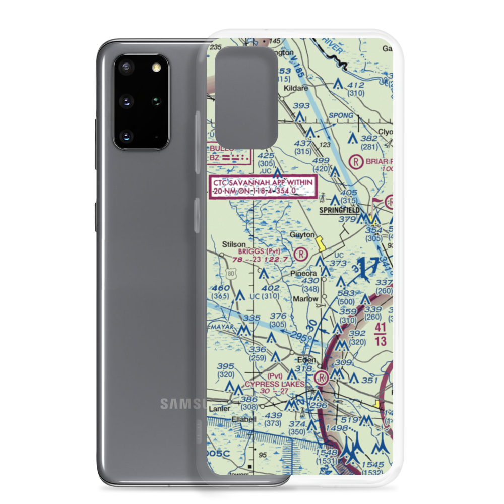 Briggs Field (GA43) VFR Sectional Samsung Case Samsung Galaxy S20 Plus model shown