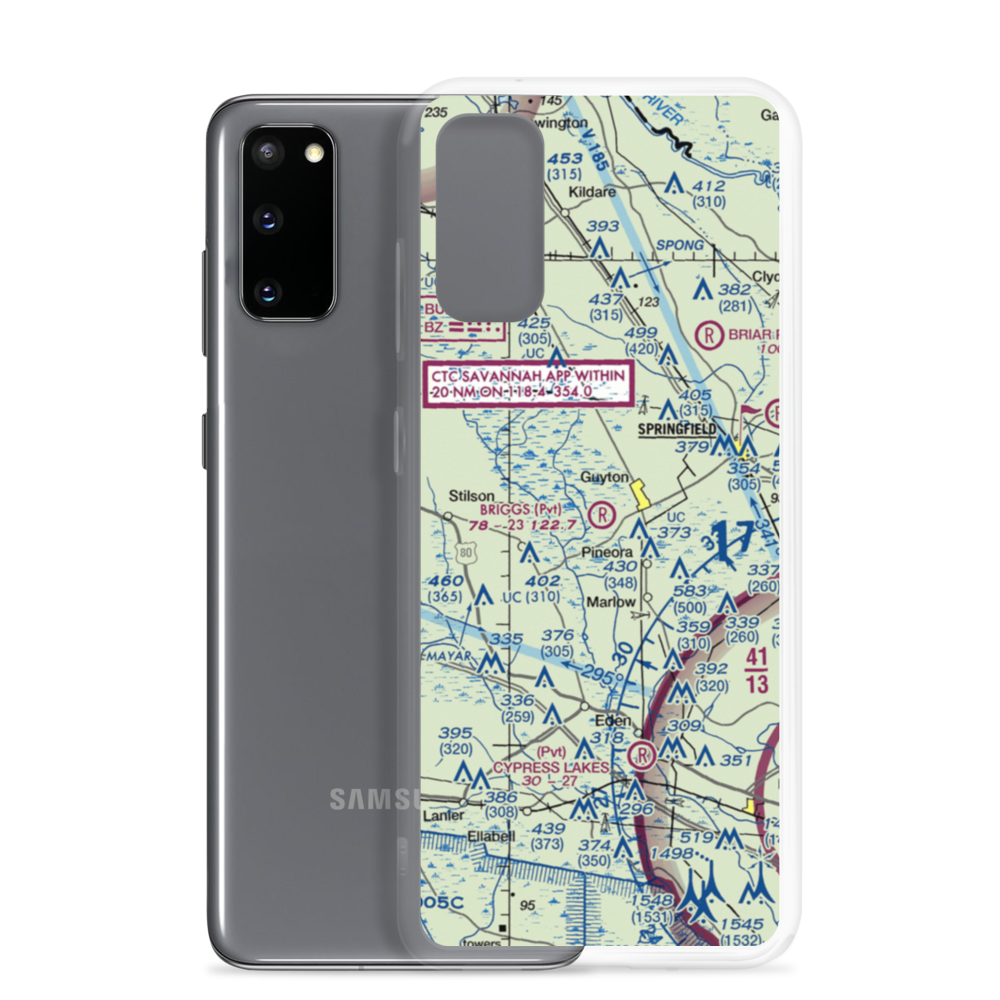 Briggs Field (GA43) VFR Sectional Samsung Case Samsung Galaxy S20 model shown