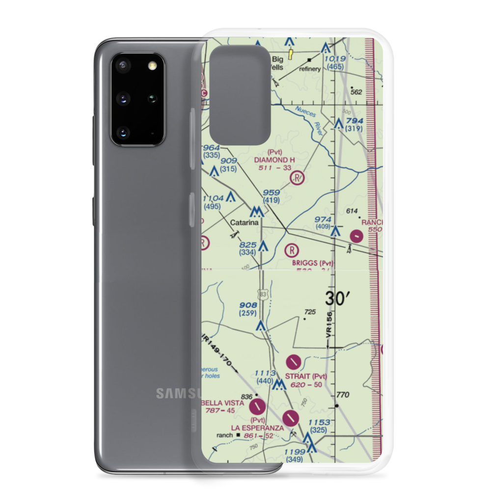 Briggs Ranch Airport (99TX) VFR Sectional Samsung Case Samsung Galaxy S20 Plus model shown