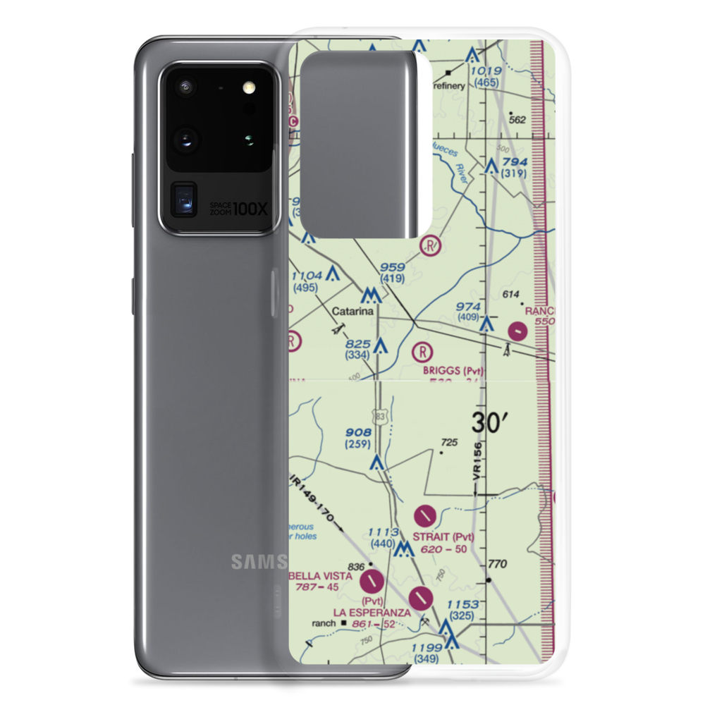 Briggs Ranch Airport (99TX) VFR Sectional Samsung Case Samsung Galaxy S20 Ultra model shown