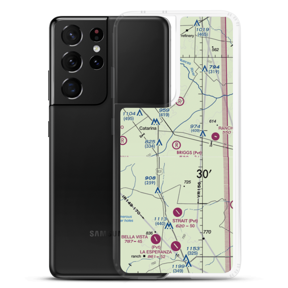 Briggs Ranch Airport (99TX) VFR Sectional Samsung Case Samsung Galaxy S21 Ultra model shown