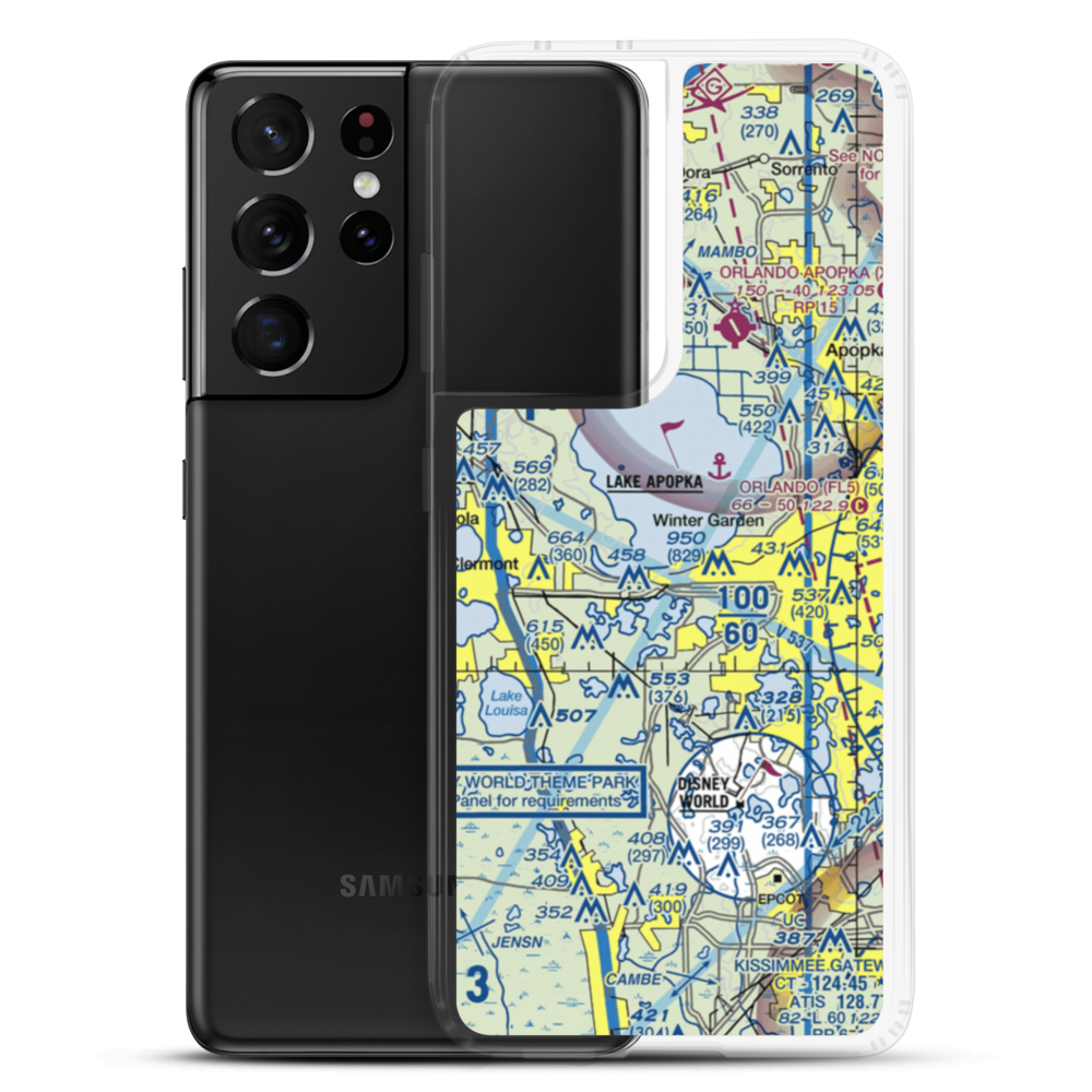 Briley Farm Seaplane Base (0FA5) VFR Sectional Samsung Case Samsung Galaxy S21 Ultra model shown