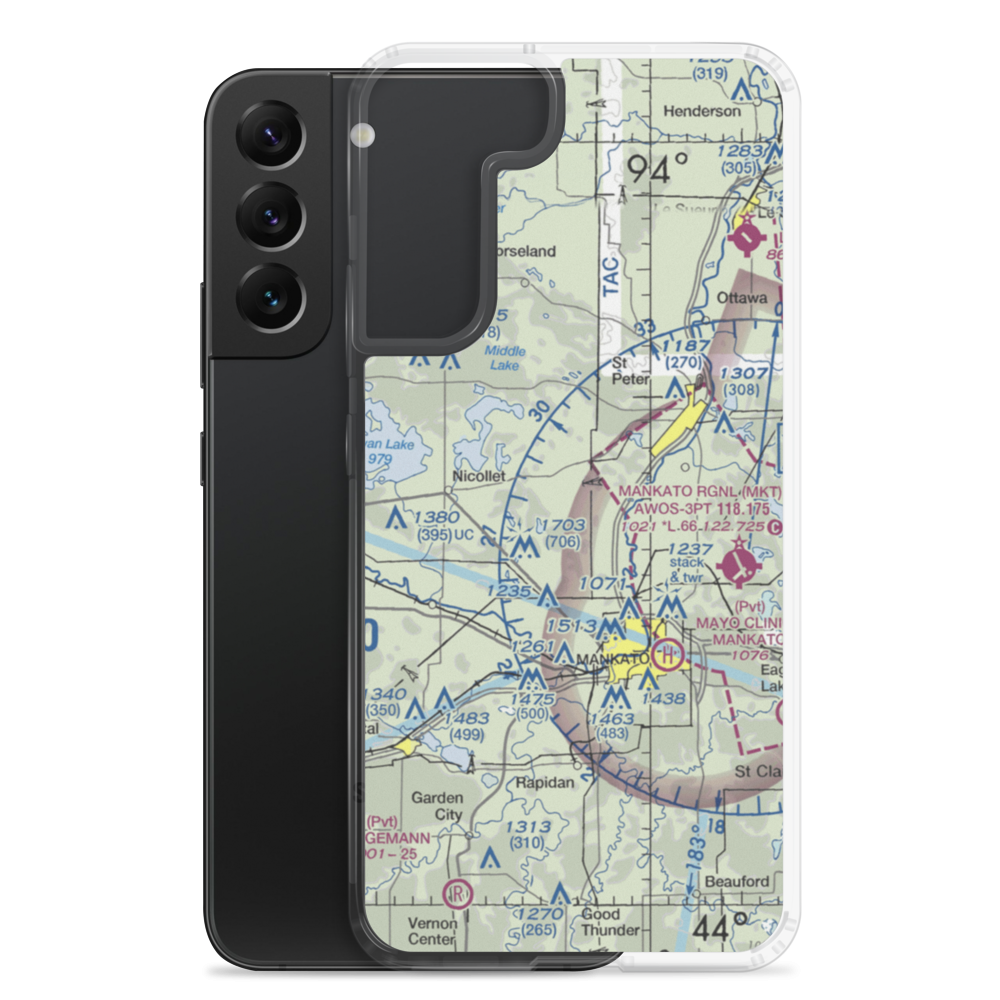 Brinkman Airport (0MN1) VFR Sectional Samsung Case Samsung Galaxy S22 Plus model shown