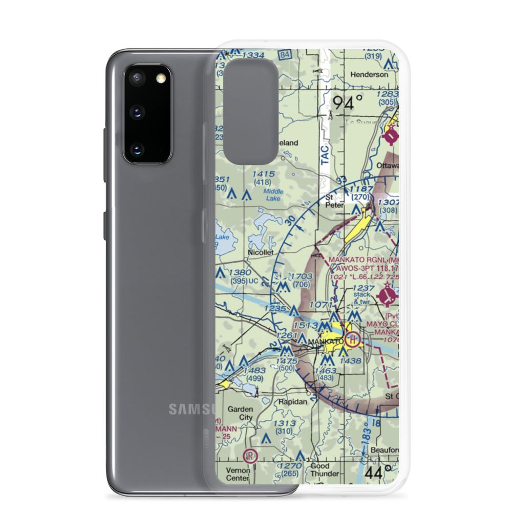 Brinkman Airport (0MN1) VFR Sectional Samsung Case Samsung Galaxy S20 model shown