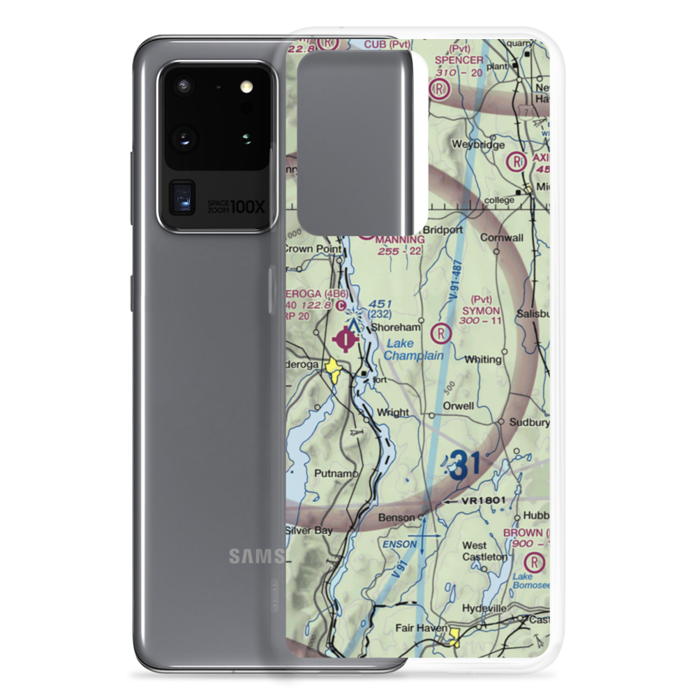 Brisson Airport (37VT) VFR Sectional Samsung Case Samsung Galaxy S20 Ultra model shown