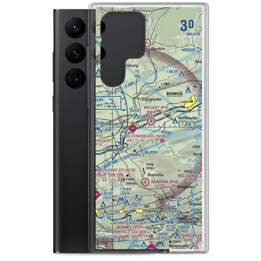 Broadt Personal Use Airport (5PA1) VFR Sectional Samsung Case Samsung Galaxy S22 Ultra model shown