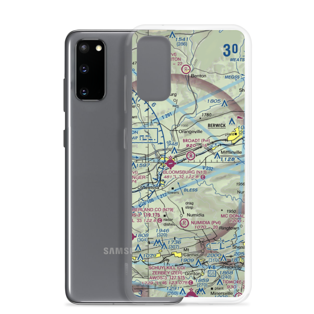 Broadt Personal Use Airport (5PA1) VFR Sectional Samsung Case Samsung Galaxy S20 model shown
