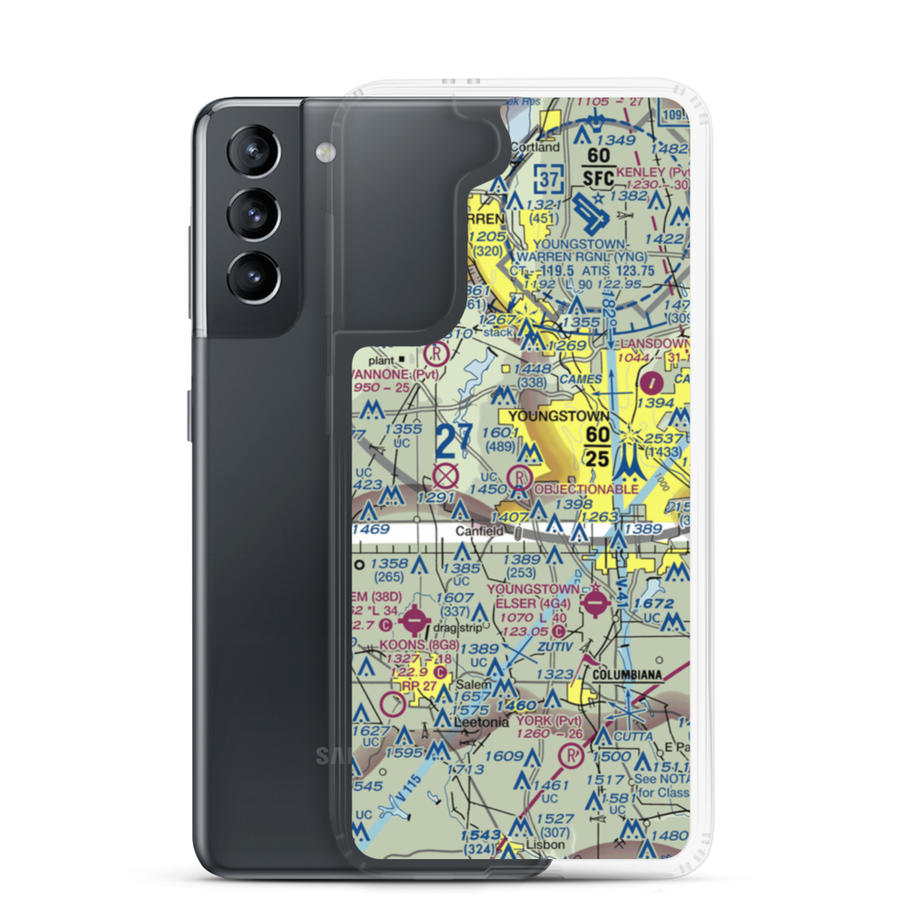 Brocker Field (4OI8) VFR Sectional Samsung Case Samsung Galaxy S21 model shown