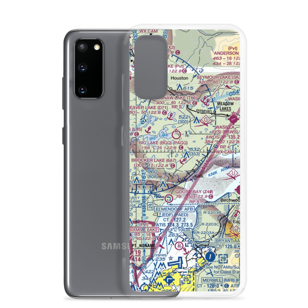 Brocker Lake Seaplane Base (6A7) VFR Sectional Samsung Case Samsung Galaxy S20 model shown