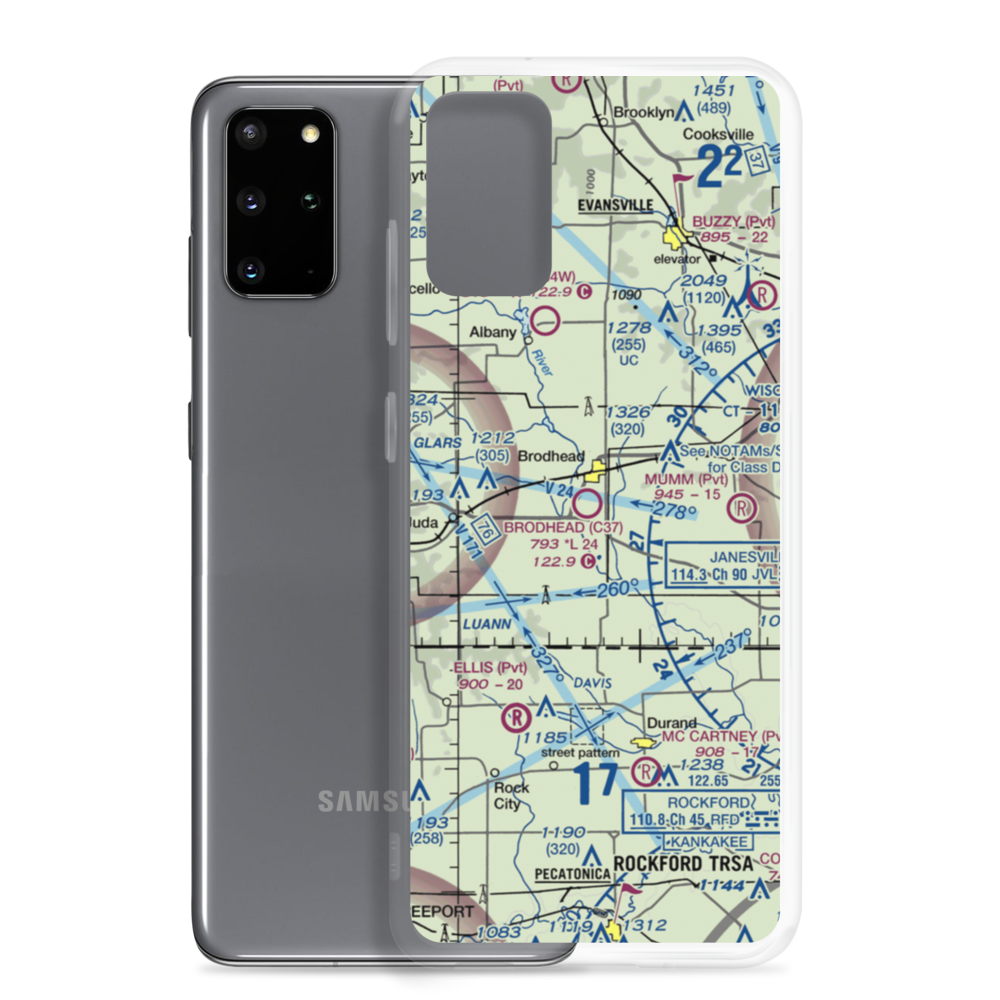 Brodhead Airport (C37) VFR Sectional Samsung Case Samsung Galaxy S20 Plus model shown