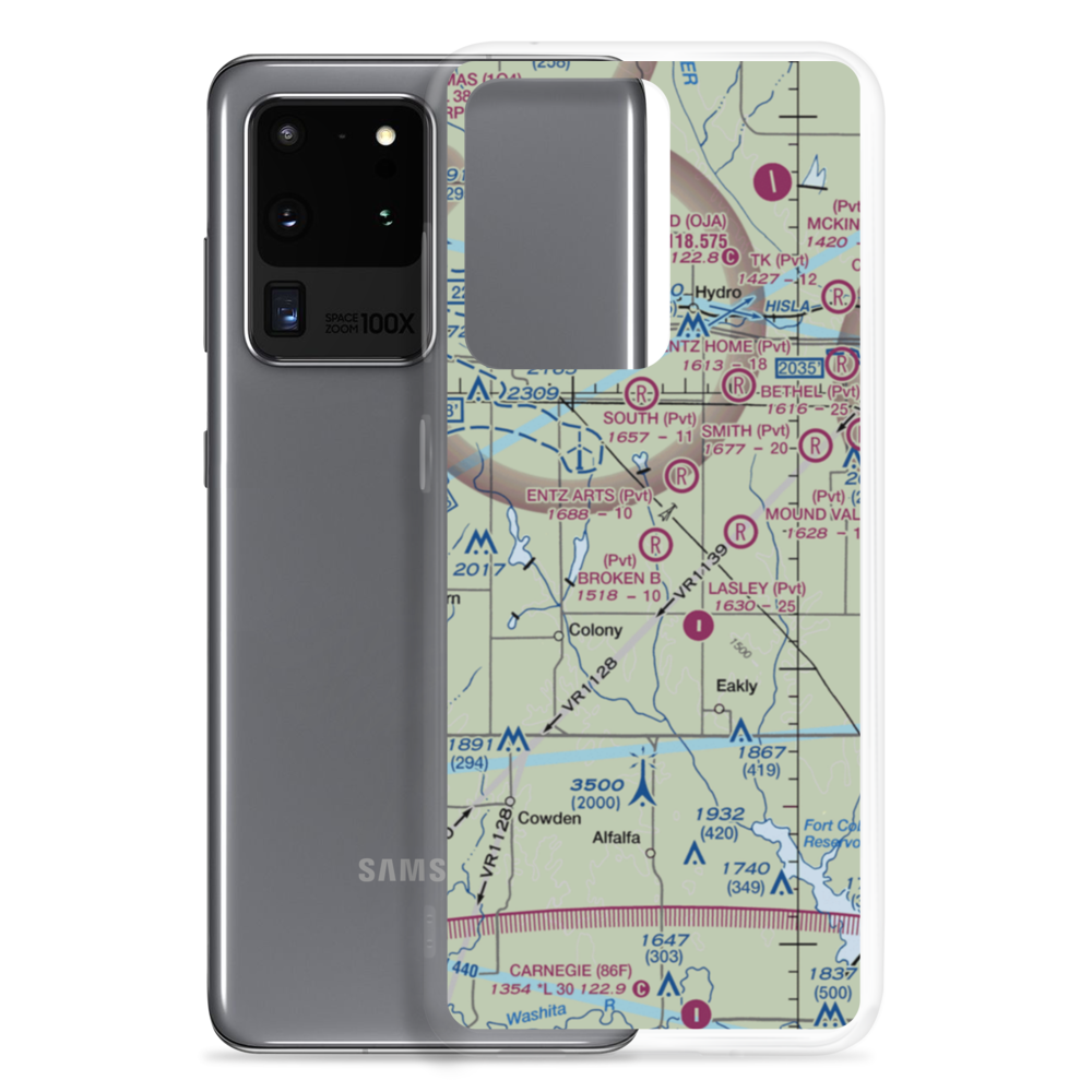 Broken B Airport (08OL) VFR Sectional Samsung Case Samsung Galaxy S20 Ultra model shown