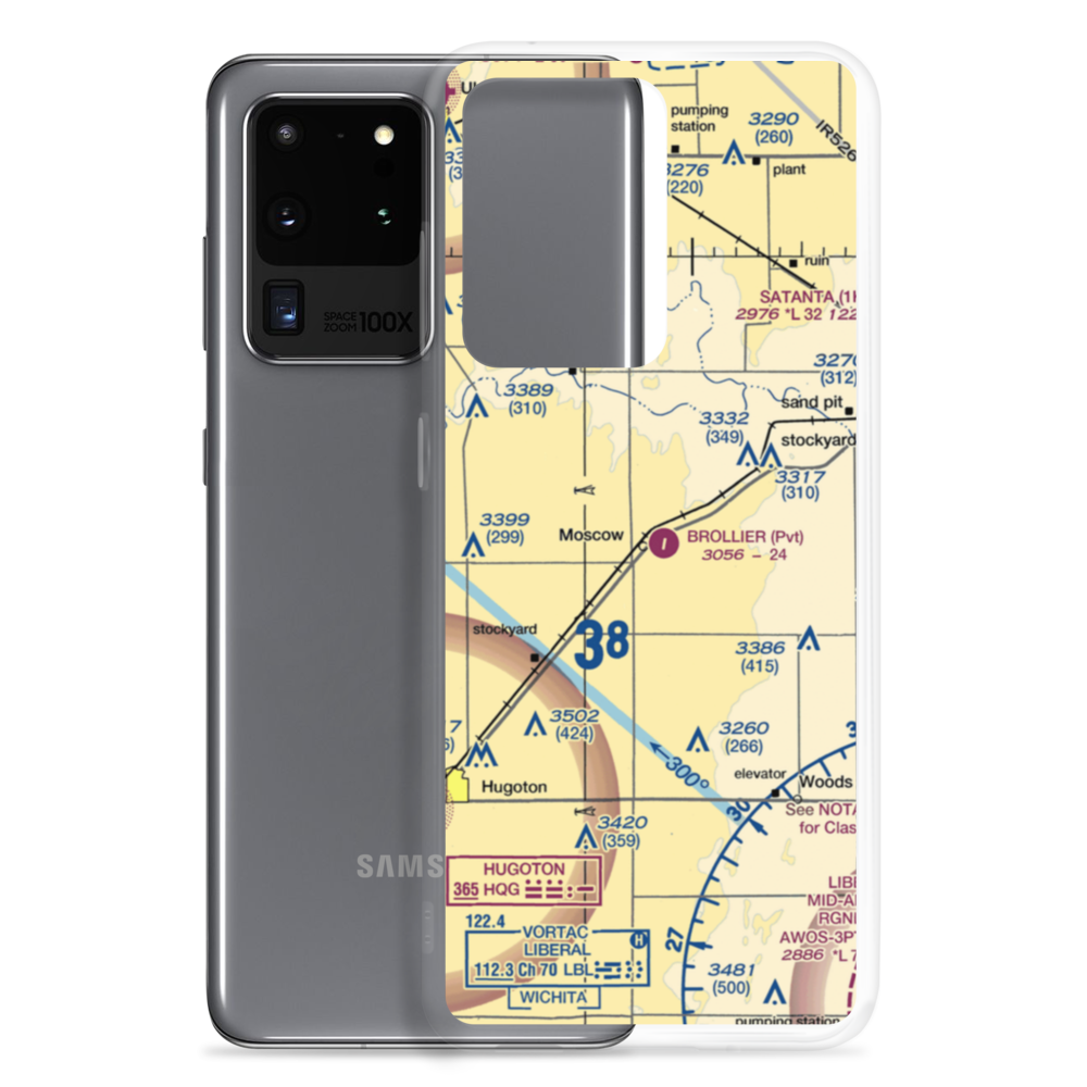 Brollier Airport (SN97) VFR Sectional Samsung Case Samsung Galaxy S20 Ultra model shown