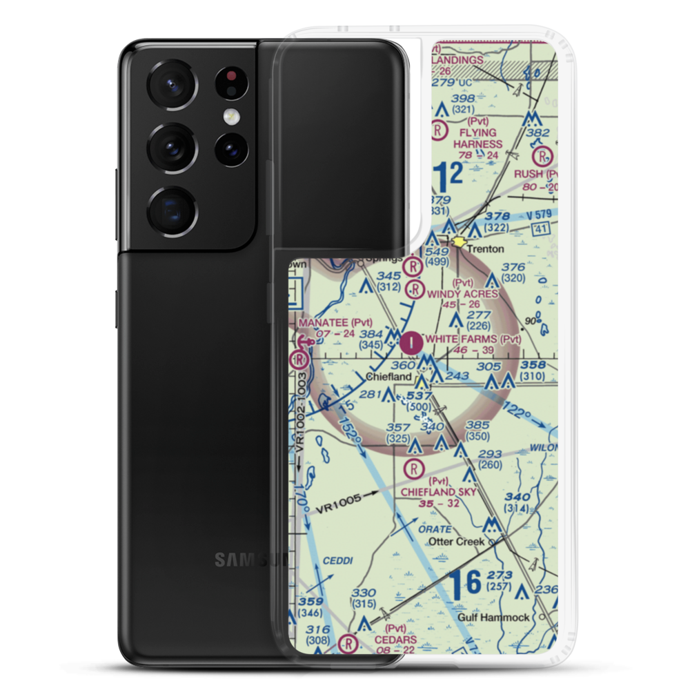 Brookins Air Strip (73FD) VFR Sectional Samsung Case Samsung Galaxy S21 Ultra model shown