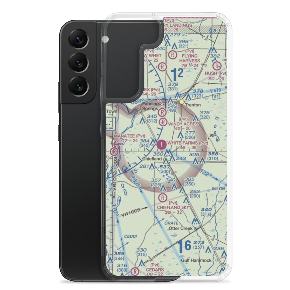 Brookins Air Strip (73FD) VFR Sectional Samsung Case Samsung Galaxy S22 Plus model shown