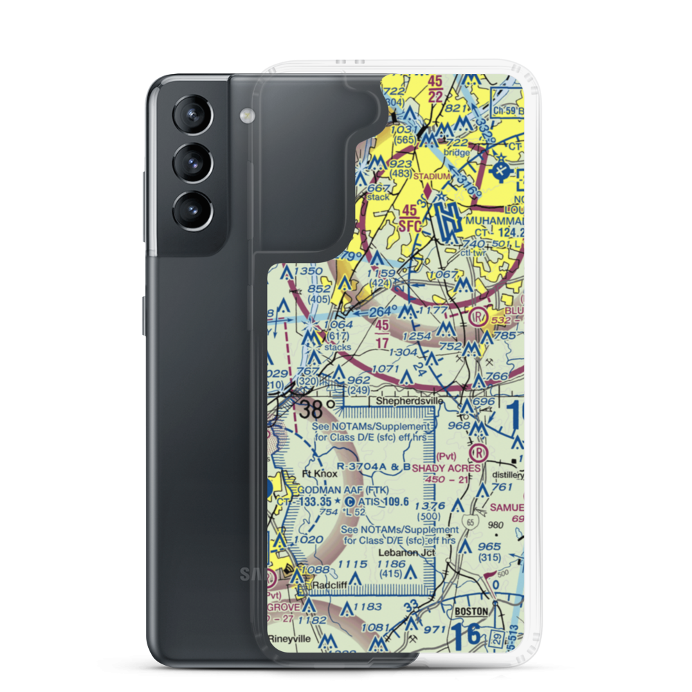 Brooks Field (73KY) VFR Sectional Samsung Case Samsung Galaxy S21 model shown