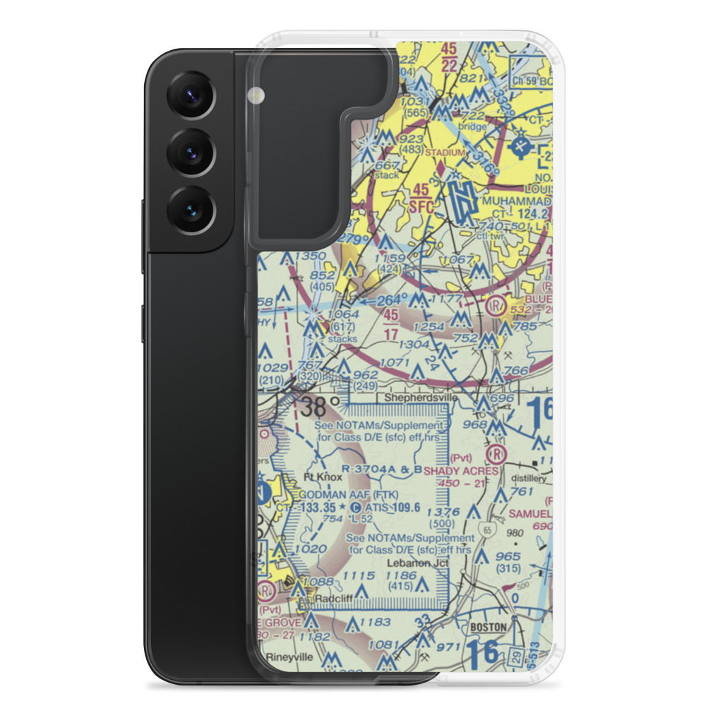 Brooks Field (73KY) VFR Sectional Samsung Case Samsung Galaxy S22 Plus model shown