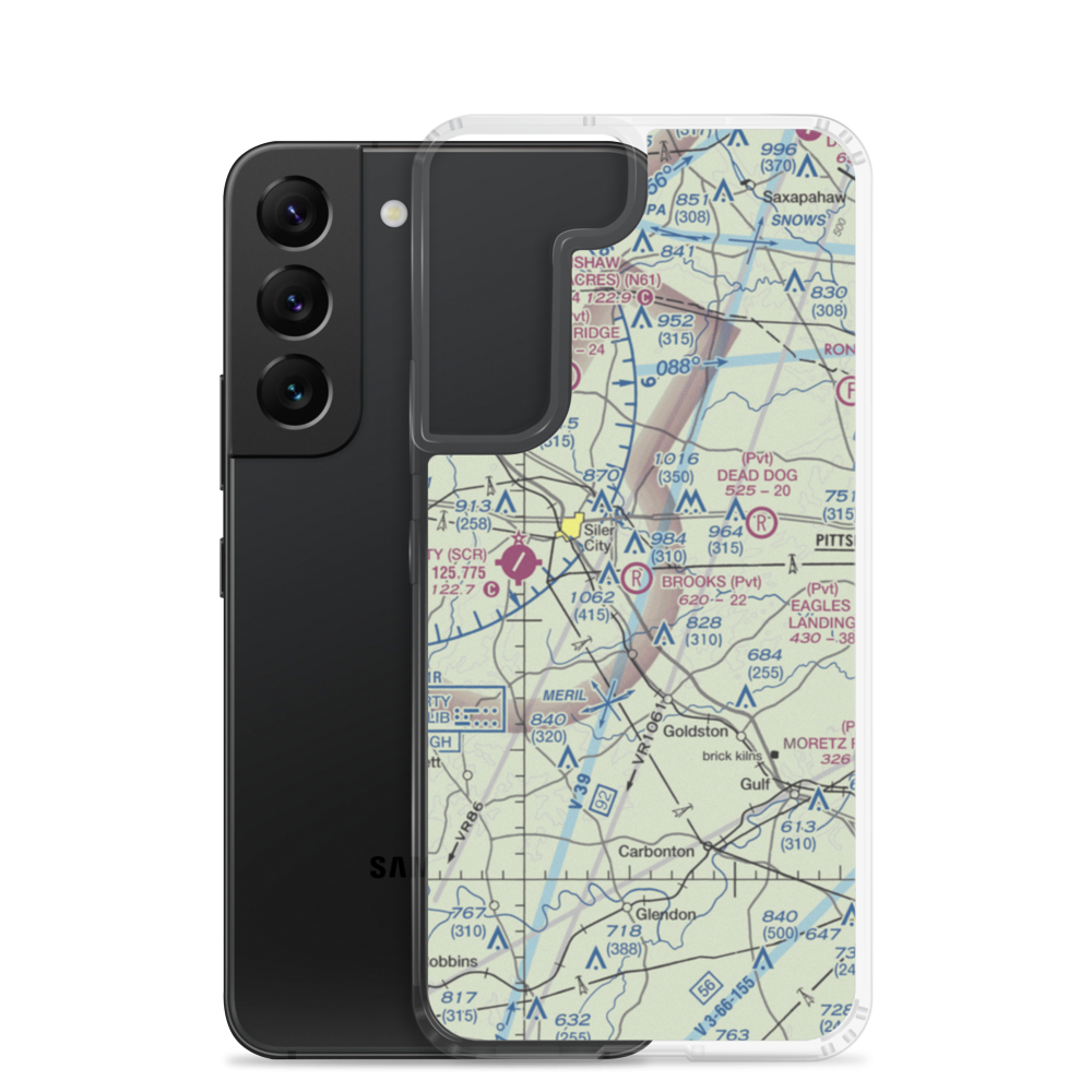 Brooks Field (8NC6) VFR Sectional Samsung Case Samsung Galaxy S22 model shown