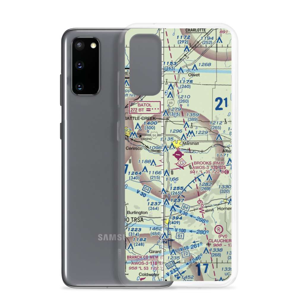 Brooks Field (RMY) VFR Sectional Samsung Case Samsung Galaxy S20 model shown