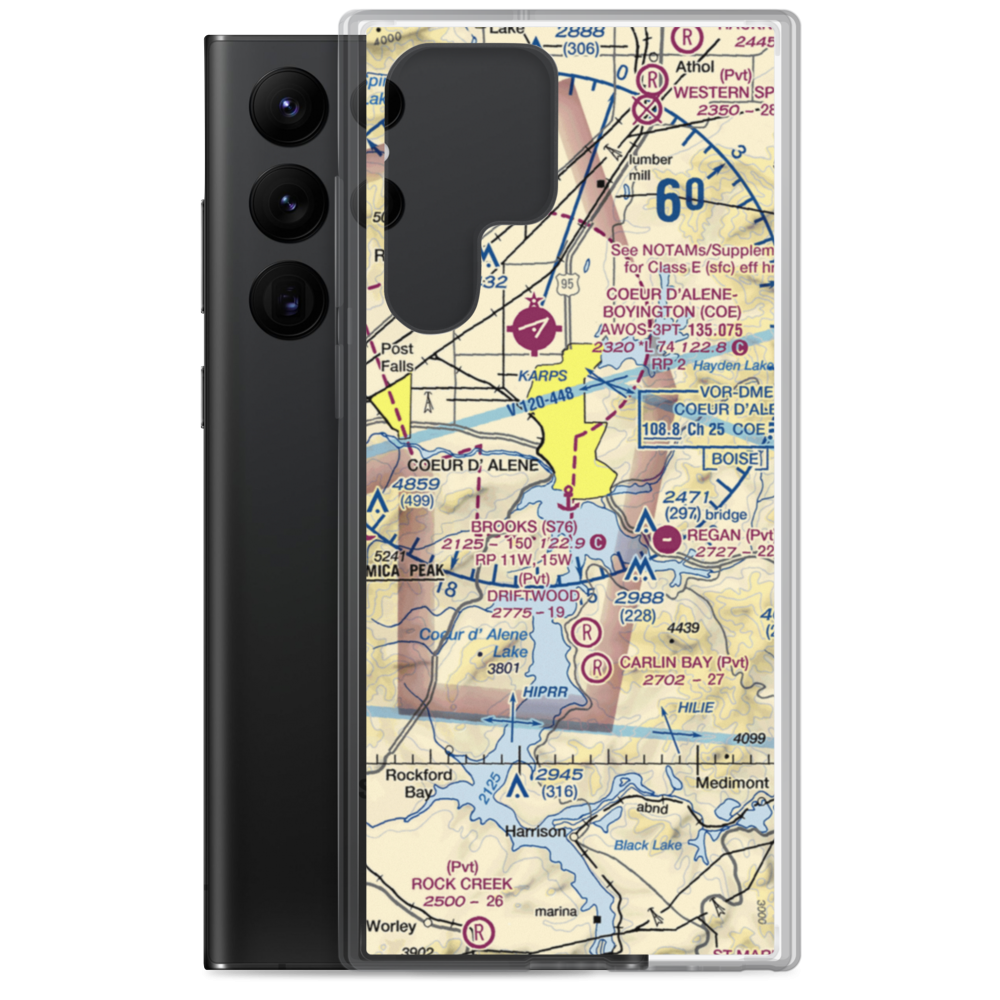 Brooks Seaplane Base (S76) VFR Sectional Samsung Case Samsung Galaxy S22 Ultra model shown