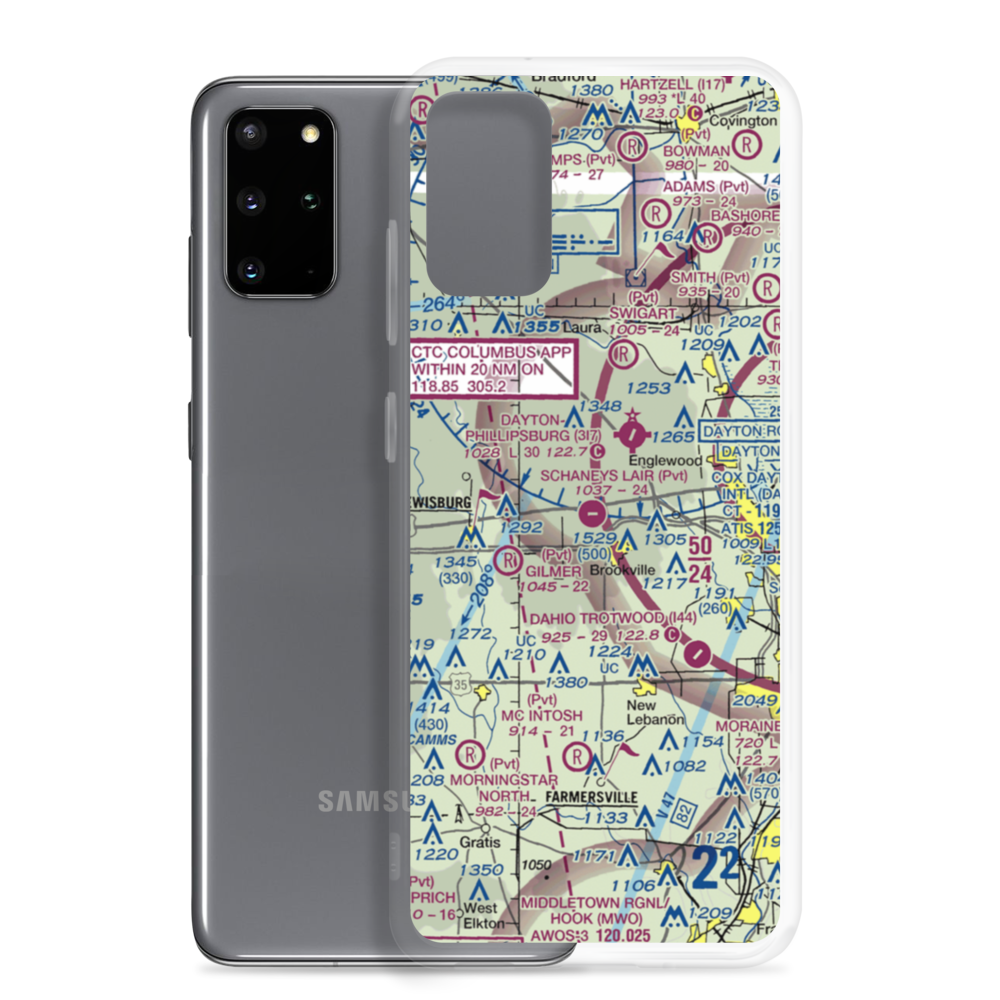 Brookville Air-Park Airport (I62) VFR Sectional Samsung Case Samsung Galaxy S20 Plus model shown