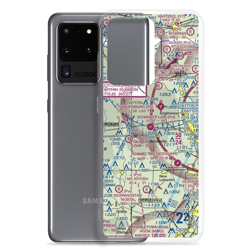 Brookville Air-Park Airport (I62) VFR Sectional Samsung Case Samsung Galaxy S20 Ultra model shown