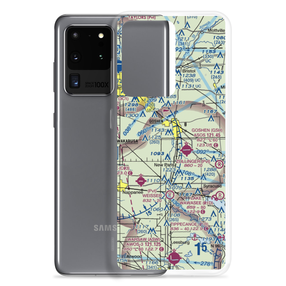 Brown Airport (35II) VFR Sectional Samsung Case Samsung Galaxy S20 Ultra model shown