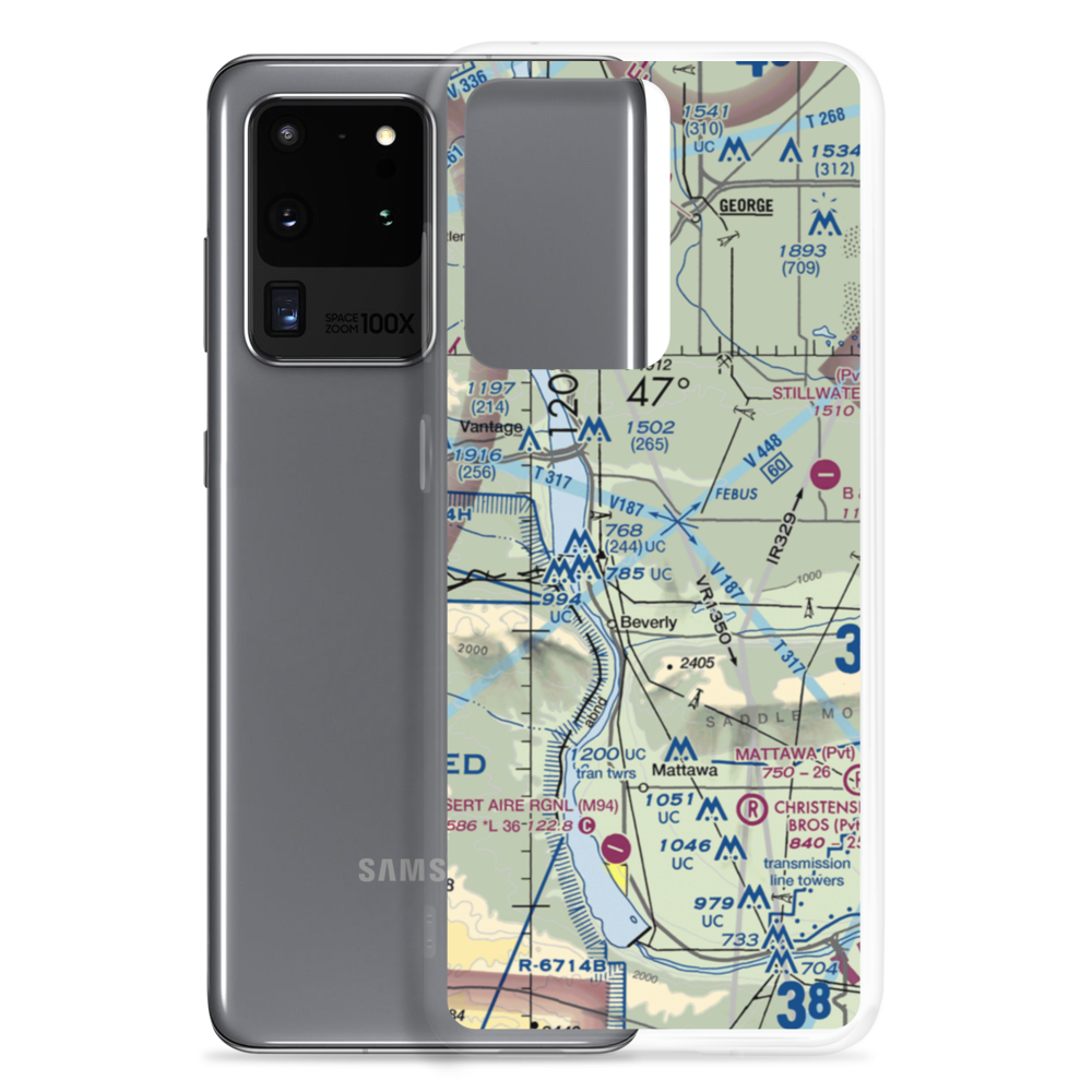 Brown Boy Airport (WN95) VFR Sectional Samsung Case Samsung Galaxy S20 Ultra model shown