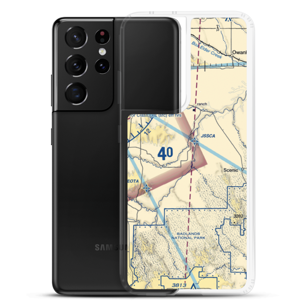 Brown Field (3SD3) VFR Sectional Samsung Case Samsung Galaxy S21 Ultra model shown