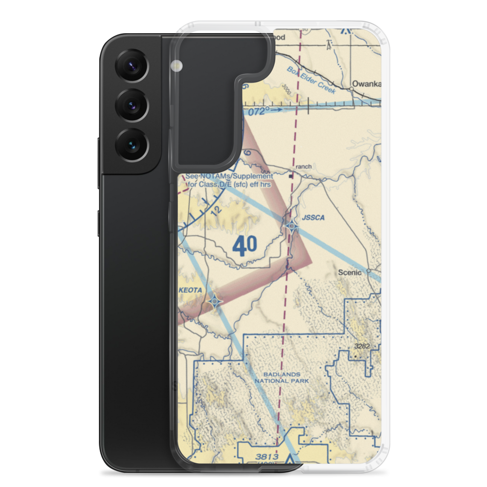 Brown Field (3SD3) VFR Sectional Samsung Case Samsung Galaxy S22 Plus model shown