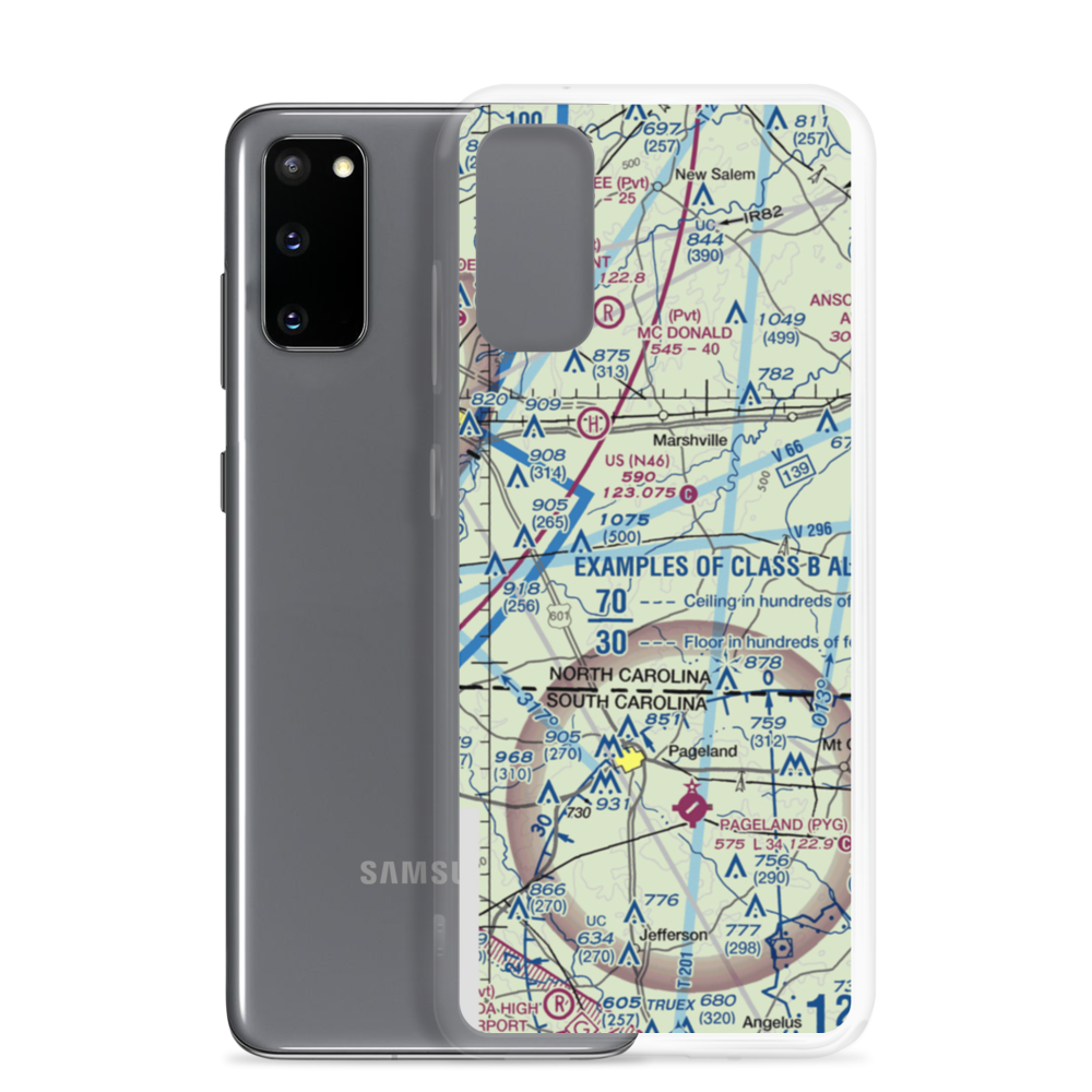 Brown Field (46NC) VFR Sectional Samsung Case Samsung Galaxy S20 model shown