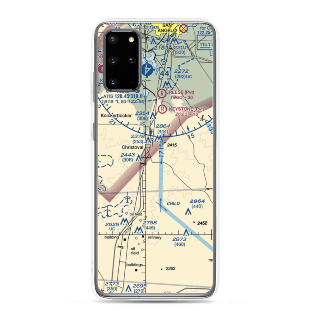 Brown Field (96TX) VFR Sectional Samsung Case Samsung Galaxy S20 Plus model shown