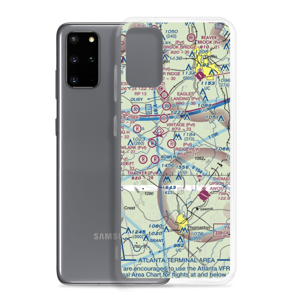 Brown Field (9GA0) VFR Sectional Samsung Case Samsung Galaxy S20 Plus model shown